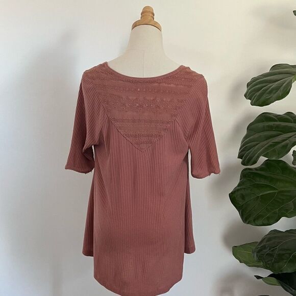 Free People Dusty Pink V Neck XS - Picture 9 of 9